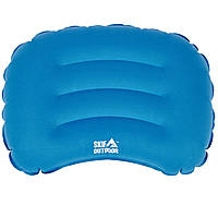 Надувная подушка Skif Outdoor Master LC-580BL синяя (46x32x11 cm)