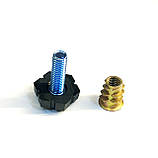 Ніжка меблева регульована М6 в зборі, фото 2