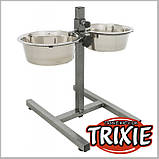 Миски на підставці для собак 1,8 л 2 шт (метал), фото 2