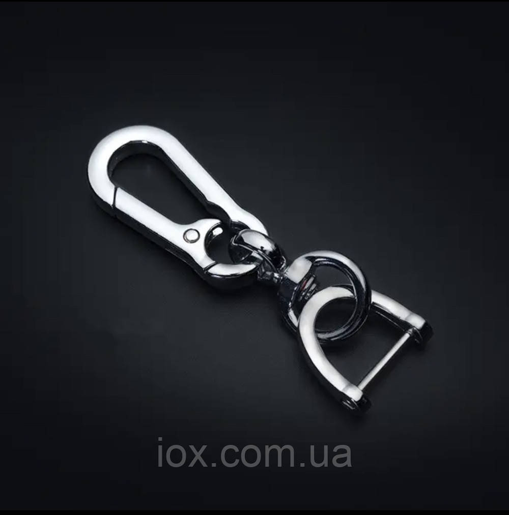 Срібний карабін для авто ключів