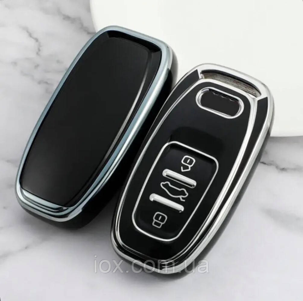 Силіконовий чехол на ключи для Audi A1, А3, А4, А5, А6, B9, A5,A6,A8,Q5,S4,S5,S7,TT проризинений