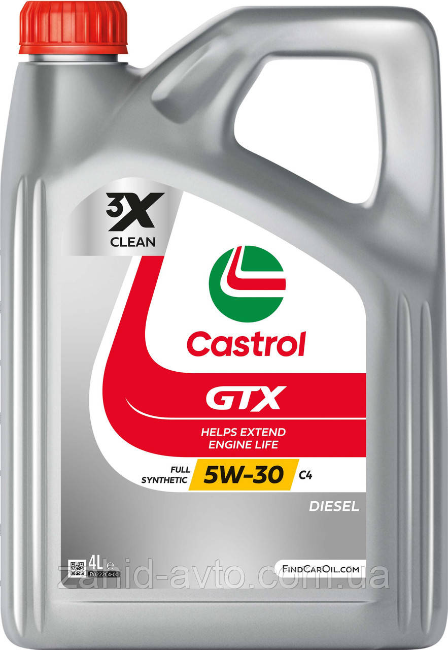 Моторне масло Castrol GTX 5W-30 C4 RN0720 4л
