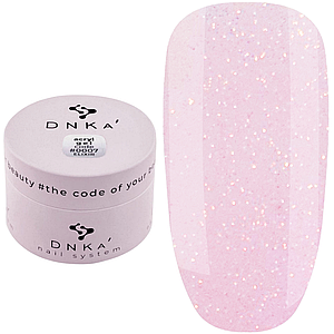 Акрил-гель для нарощування DNKa Acryl Gel №0007 Elixir, 30 мл рожевий із шиммером