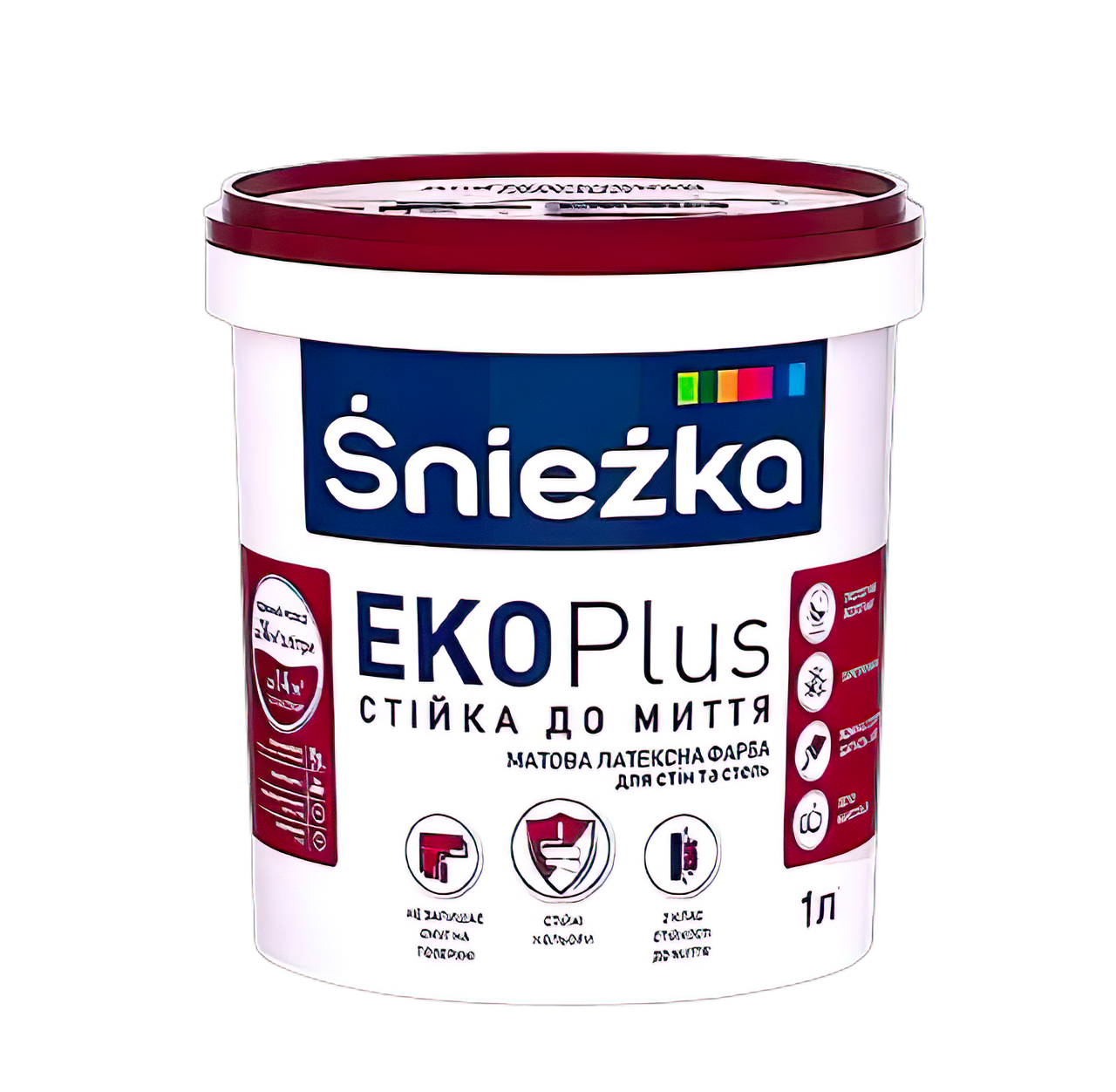 Sniezka EKO Plus матова латексна фарба для стін і стель