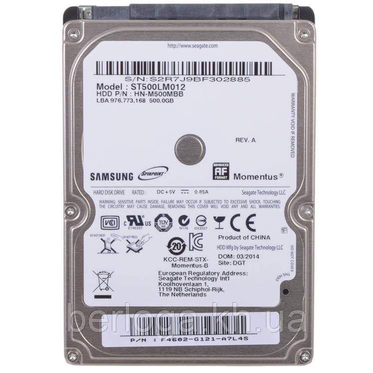 Жорсткий диск Samsung  Sprinpoint  500Gb ( ST500LM012) refurbished