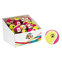 Іграшка для соб. CROCI тенісний м'яч з лапкою, Д = 6,5 см, 24шт / уп (ціна за 1шт) *