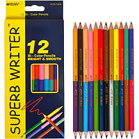 Олівець двосторонні 12 штук\24 кольорів Superb Write MARCO