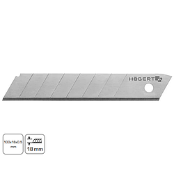 Лезо сегментне HOEGERT 18 мм сталь SK5 10 штук у блістері