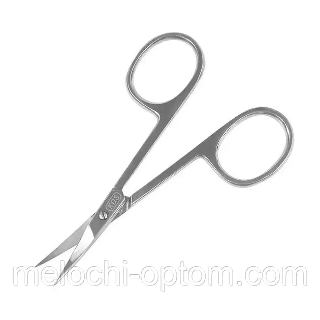 Ножиці манікюрні KDS 01-4025 для кутикули вигнуті срібні