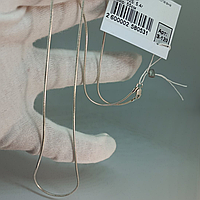 Серебряная цепочка Снейк длина 55 см 9 грамм - цепочка из серебра 925 пробы
