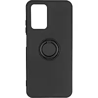 Чехол для Xiaomi Redmi Note 10 4G с защитным стеклом для дисплея 6.43 дюйма и камеры (черный)