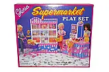 Ігровий набір Gloria Меблі для супермаркету 96011 стелаж з продуктами візок каса прилавок іграшка дівчаток, фото 2