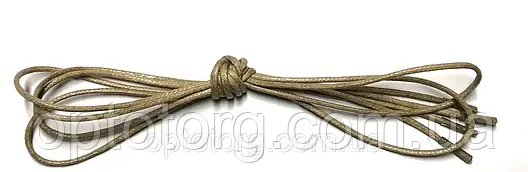 Шнурки Бежевий пропитаные круглий 60см 2,0 мм Kiwi, фото 2