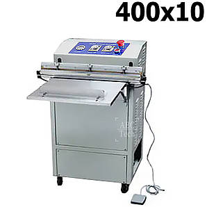 Безкамерний вакуумний пакувальник 400х10mm Вакуумна пакувальна машина DZ-400Т Вакуумний пакувальник Hualian