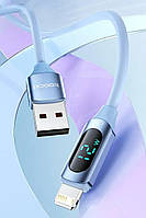 Кабель USB Type-C Toocki 66W 6 A 1 м з дисплеєм, швидке заряджання, передавання даних