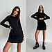 Жіноче коротке трикотажне плаття Розміри: 42-44, 46-48, фото 2