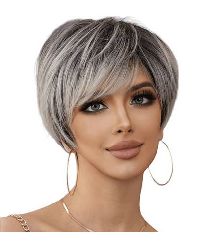 Перука коротка попиляста, термоволокно, фото 1