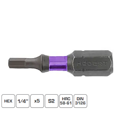 Біта ударна HOEGERT H4 сталь S2 25 мм