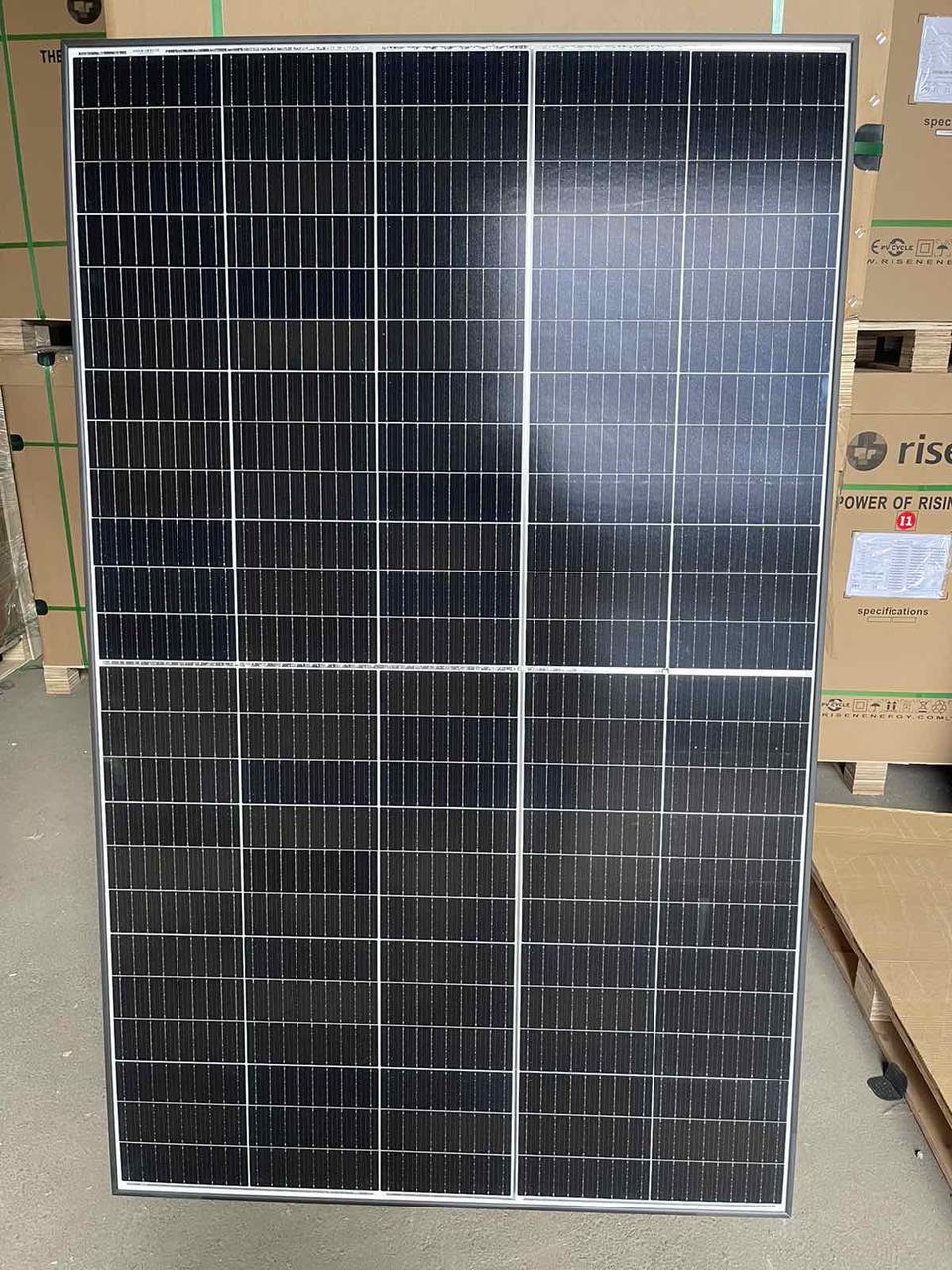 Монокристаллическая сонячна панель Risen RSM40-8-410M, 410 Вт BLACK FRAME