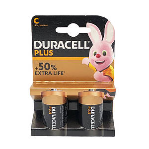 Батарейки C (LR14) Duracell Plus Alkaline (2шт.)