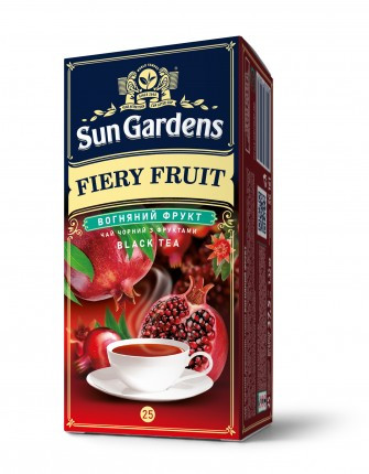 Чай чорний Sun Gardens Fiery Fruit з гранатом 25 пакетиків
