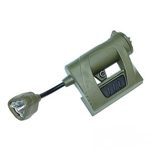 Ліхтарик тактичний на шолом 4 світлодіода WooSport. Олива