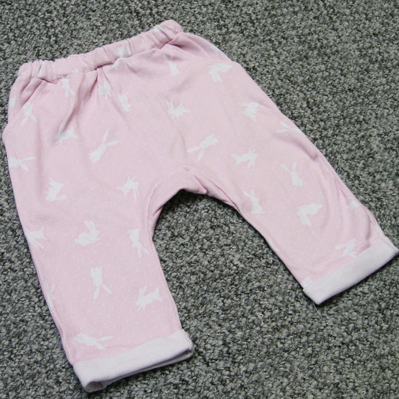 Демісезонні весна осінь р 92 12-18 міс модні дитячі спортивні штани для дівчинки ІНТЕРЛОК 4794 Рожевий