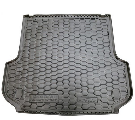 Килимок в багажник для Mitsubishi Pajero Sport (2016>) гумовий (AVTO-Gumm) автогум, фото 1
