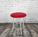 Табурет "Муза" у білому кольорі, стілець кухонний, стілець для кухні, фото 4
