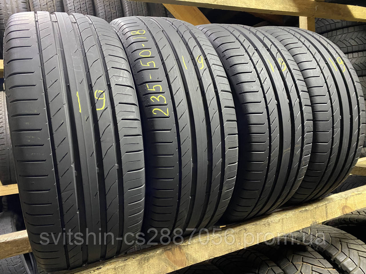 Шини літо 235/50R18 Continental ContiSportContact 5 6.5-7мм 2019рік