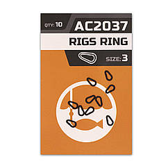 Кільця гачкові крапля Orange №3 10 шт