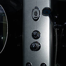 Душовий бокс Fabio TMS-885/40 з КПП 100х100х215 см з глибоким піддоном сатин тоноване скло, фото 3