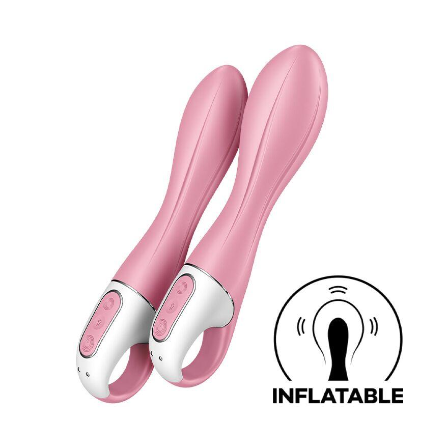 Вібратор точки G надувний Satisfyer Air Pump Vibrator 2, 21х3,8 см (надувається до 5 см), фото 1