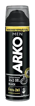 Гель для гоління ARKO Black  2в1 200мл
