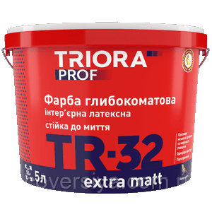 Фарба латексна глибокоматова TR-32 Extra Matt ТМ Triora prof