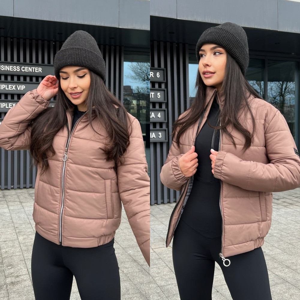 Жіноча коротка весняна куртка, фото 1