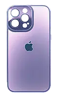 Чохол-накладка Glass Phone Skin Matt для iPhone 14 Pro Max Lilac