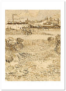 Открытка Vincent van Gogh — Arles View from the Wheatfields