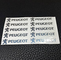 Хром наклейка Peugeot