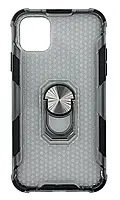 Чохол-накладка Honeycombs Shockproof + Ring для iPhone 11 Pro Grey