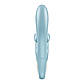 Вібратор-кролик Satisfyer Touch Me Blue, подвійний відросток, 3 потужні мотори, 22х4 см., фото 5