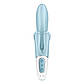 Вібратор-кролик Satisfyer Touch Me Blue, подвійний відросток, 3 потужні мотори, 22х4 см., фото 6