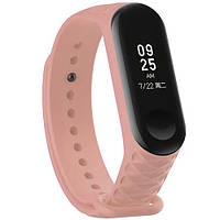 Ремінець ребристий до Mi Band 3/4 Pink Sand