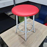 Табурет "Муза", стілець кухонний, стілець для кухні, металевий табурет із м'яким сидінням, фото 3