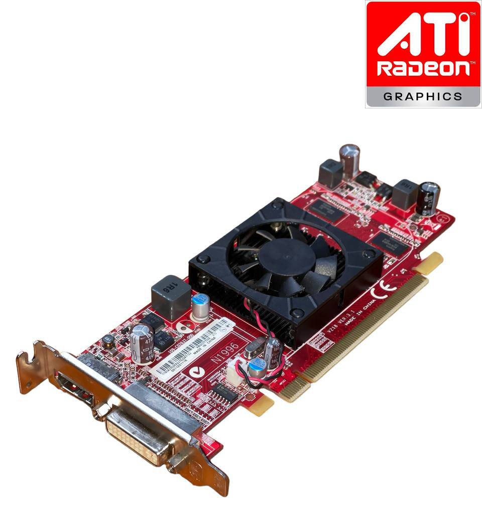 Відеокарта ATI Radeon HD 7350/512 MB GDDR3, 64-bit/DVI, DP/Низький профіль