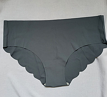 Жіночі безшовні трусики L, Сірий