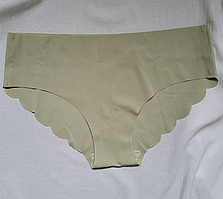 Жіночі безшовні трусики L, Олива