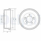 Гальмівний барабан задн TOYOTA LAND CRUISER, LAND CRUISER 100, LAND CRUISER 200, LAND CRUISER 80, LAND CRUISER, фото 3