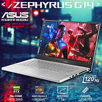 Потужний ноутбук Геймер Asus ROG Zephyrus G14 14" Ryzen 9 4900HS RTX 2060 Max-Q 6GB 32GB + SSD