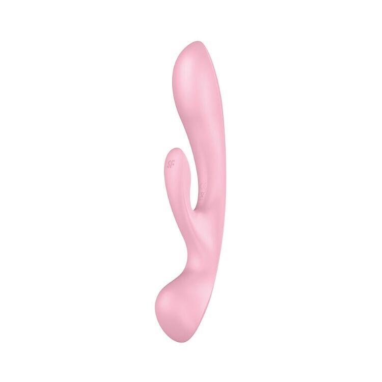 Вібратор-кролик Satisfyer Triple Oh Pink, 24х4, 7 див.